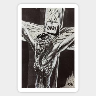 JESUS CHRIST FORSAKEN Sticker